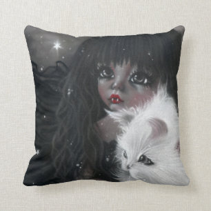 Liten vampyr med Kitty Magic Kudde