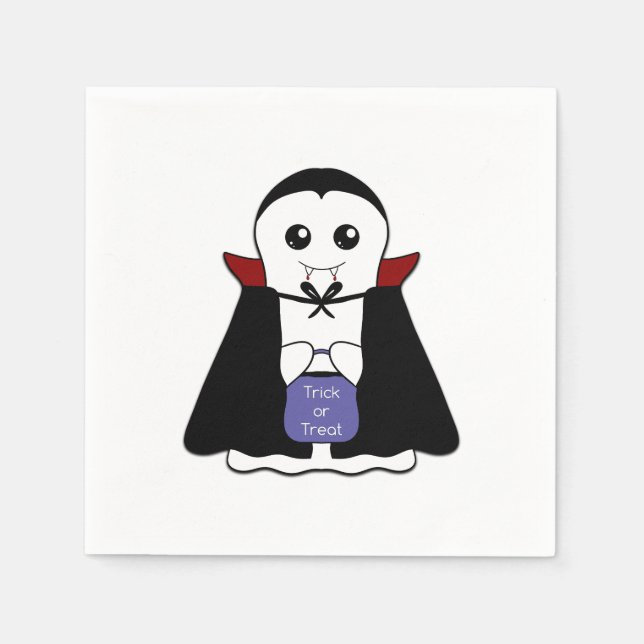 Liten vampyrande spöke pappersservett (Framsidan)