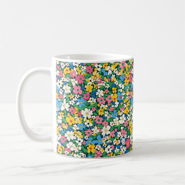 Liten vårblommamönster kaffemugg (Vänster)
