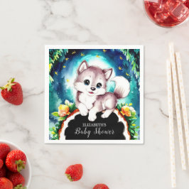 Liten Varg Babyskor Pappersservett