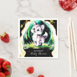 Liten Varg babyskor Pappersservett