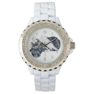 Liten vilande skotsk ängel armbandsur