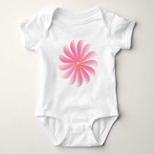 Liten Vild Blomma, Baby Bodyoverall T Shirt (Framsida)