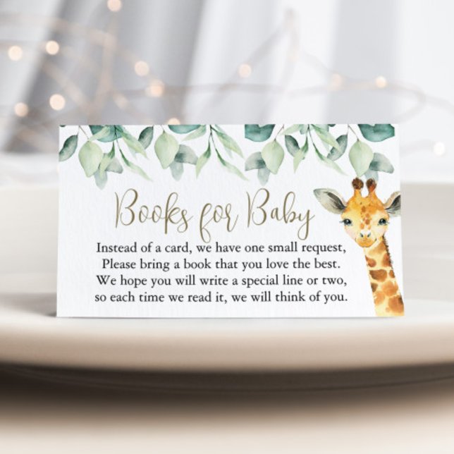 Liten Vild en safari babyskor Bokar för Baby Tilläggskort (Books for Baby Cards)