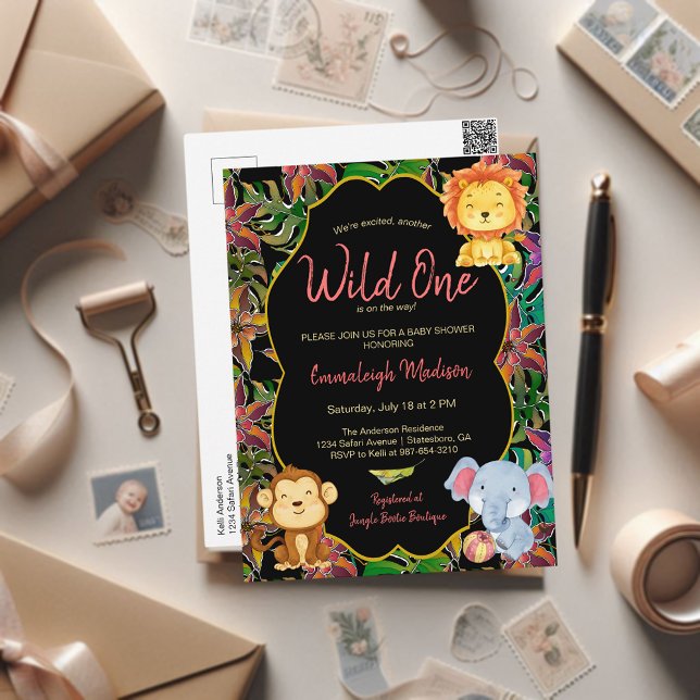 Liten Vild ett jungeldjur Vykort (Skapare uppladdad)