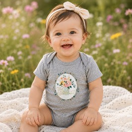 Liten vildblomma baby body t shirt