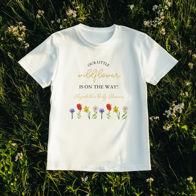 Liten Vildblomma Barnkalas T Shirt (Skapare uppladdad)