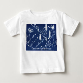 Liten Vildblomma Original Cyanotypi Konst T Shirt