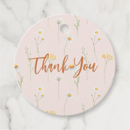 Liten vildblomma Tacksamtgåva presentetiketter Gåvor Etiketter
