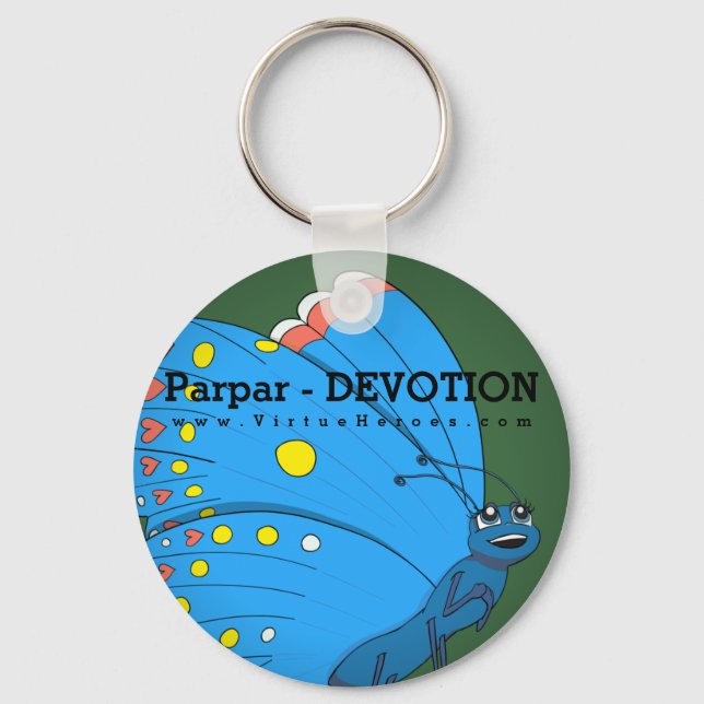 Liten virtue Heroes™ - Parpar Nyckelring (Framsida)