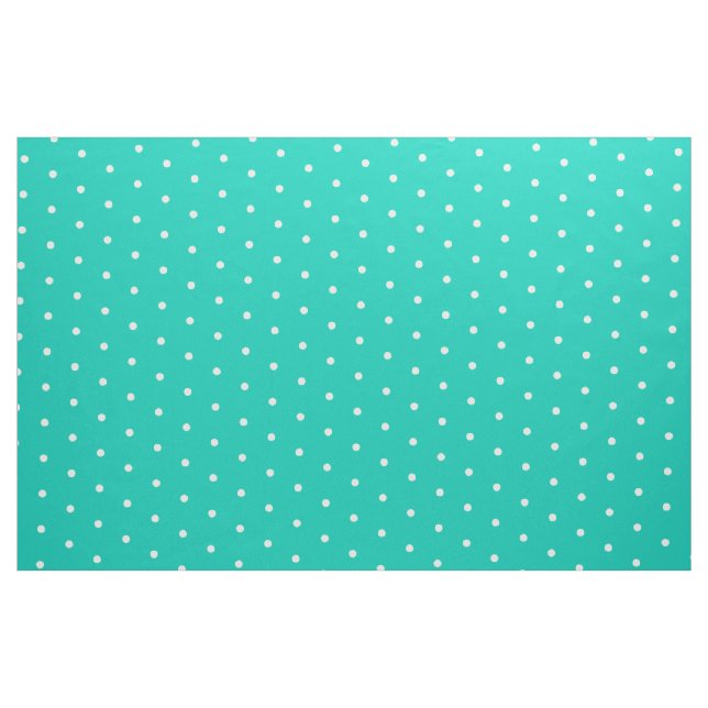 Liten vit Polka dots på ön Tyg (Fat Quarter)