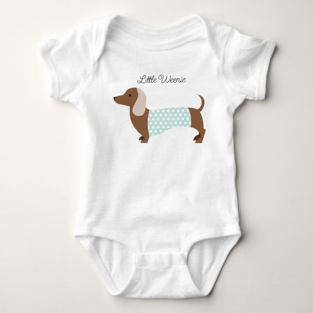Liten Weenie Bebis T Shirt (Framsida)