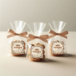 Liten Western Cowboy Baby Shower Fyrkantigt Klistermärke