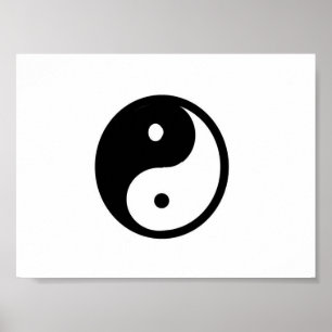 Liten Yin/Yang kanvastryck Poster