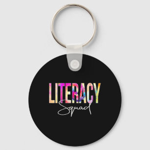 Literacy Squad Tie Dye Ck Till Skolan Kvinnor Upps Nyckelring