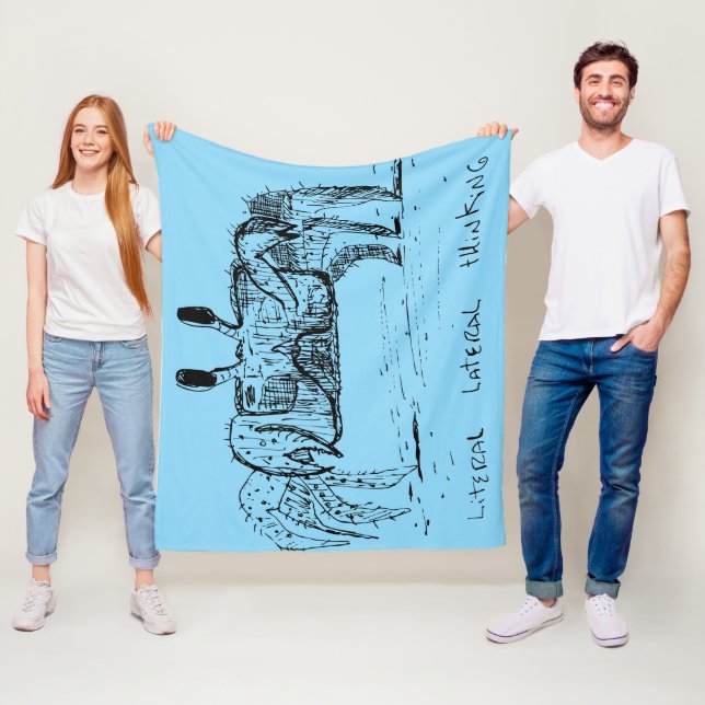 Literal Lateral Thinking Fleecefilt (På plats)