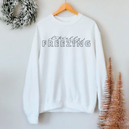 Literalt Frysande fin Winter Sweatshirt T Shirt