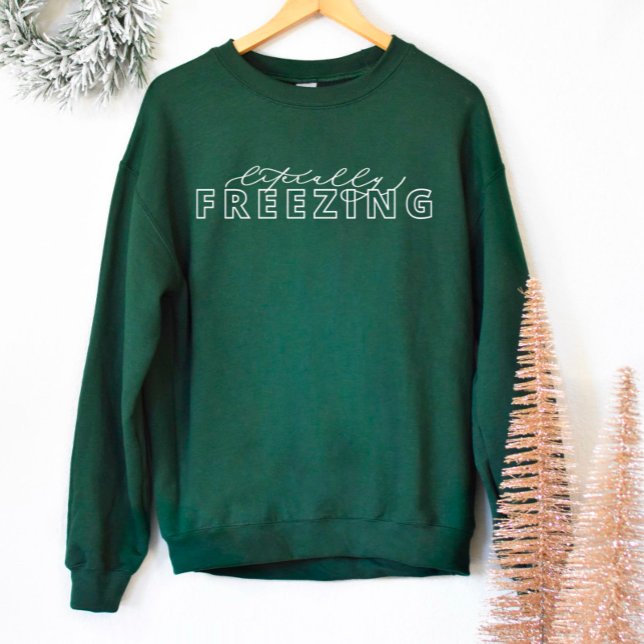 Literalt Frysande fin Winter Sweatshirt T Shirt (Skapare uppladdad)