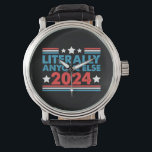 Literalt vem som helst under 2024 President USA Va Armbandsur<br><div class="desc">Litteralt vem som helst under 2024 president USA:s valpolitik</div>