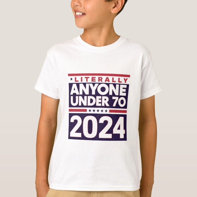 Literalt vem som helst under 2024 President USA Va T Shirt (Framsida)