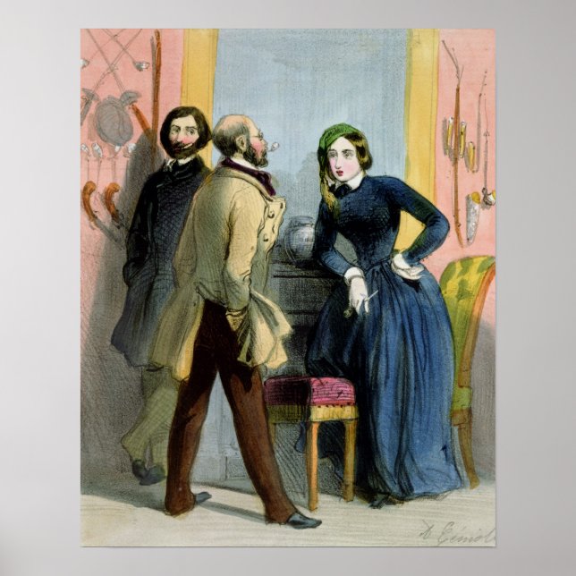 Literära lionessan från "Femmes de Paris" Poster (Framsidan)