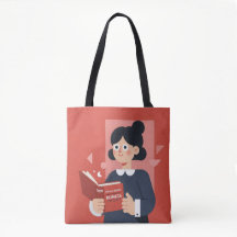 Literärt Escape: Bookworms Delight Tote-väska