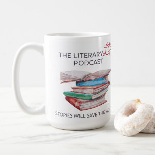 Literärt liv 15-oz mugg