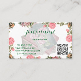 Literary Folded Business Card Design Visitkort