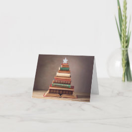 Literary Julgran Helgkort