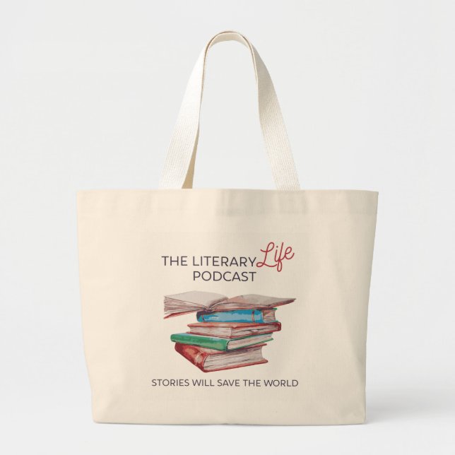 Literary Life Tote Bag Jumbo Tygkasse (Framsidan)