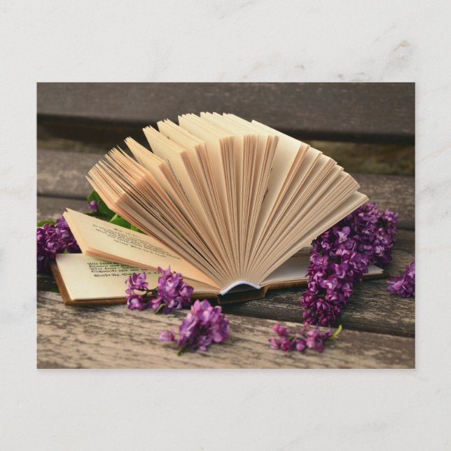 Literary Lilacs Vykort (Framsida)