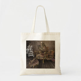 Literary Lovelies Skeleton Girl Tygkasse