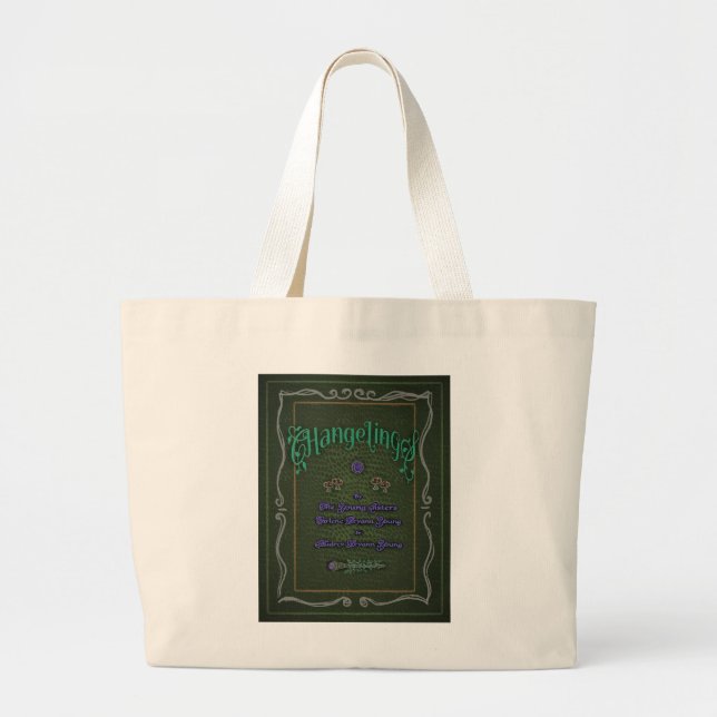 Literary Merch Tote Bag 'Changelings' Jumbo Tygkasse (Framsidan)