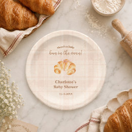 Litet barn i ugnen croissant flicka baby shower