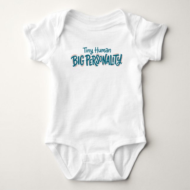 Litet barn stor personlighet t shirt (Framsida)