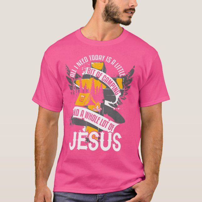 Litet bitkamping och hela Jesu religion T Shirt (Framsida)