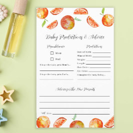 Litet Cutie Baby Shower Predictions-spel