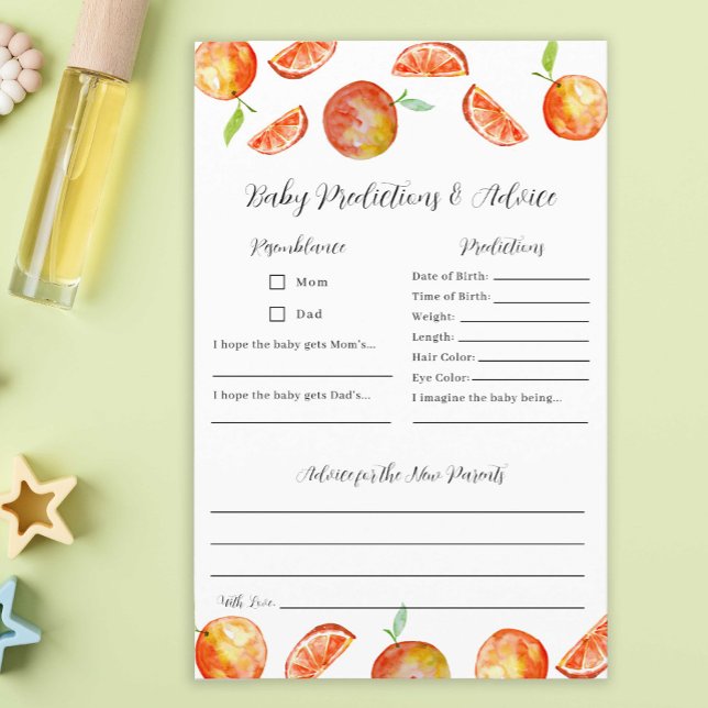 Litet Cutie Baby Shower Predictions-spel (Skapare uppladdad)