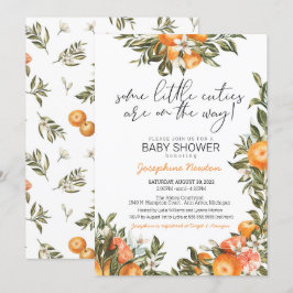 Litet Cuties-Twillingar eller Många Baby Shower Inbjudningar