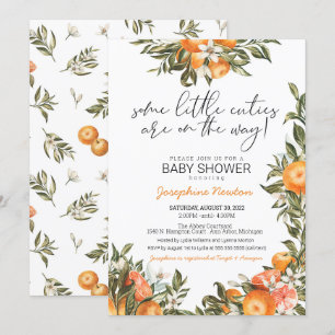 Litet Cuties-Twillingar eller Många Baby Shower Inbjudningar