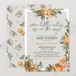 Litet Cuties-Twillingar eller Många Baby Shower Inbjudningar