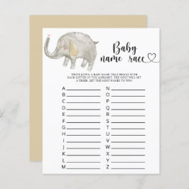 Litet elefant - Baby namn tävling