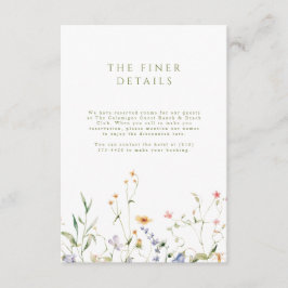 Litet Garden-bröllopskort Tilläggskort