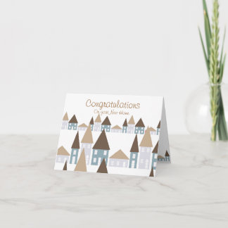 Litet - grattis på ditt nya hem kort