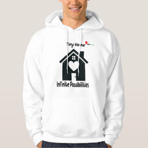 Litet Hem Oändliga Möjligheter Minimalistisk Hoodi Hoodie