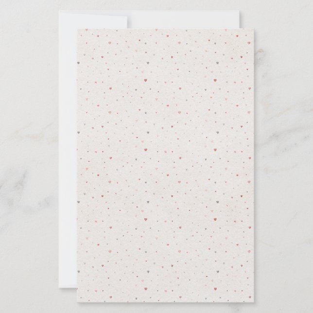 Litet hjärtmönstrat papper (Framsida)