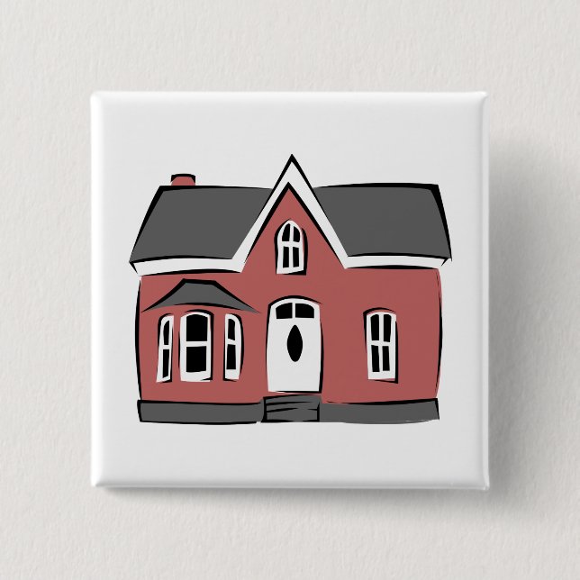Litet hus knapp (Framsida)