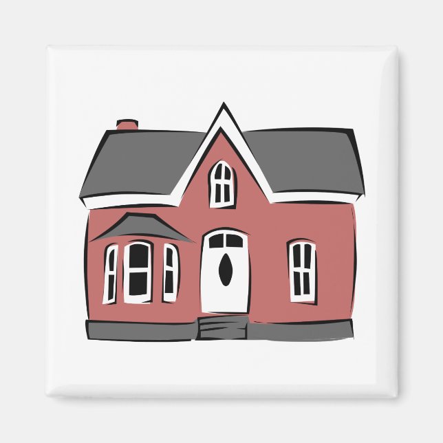 Litet hus magnet (Framsidan)