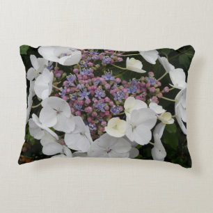 Litet Hydrangea Flowers Mönsteraccentfyllnad Prydnadskudde