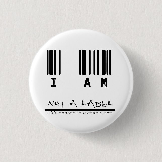 Litet knäppas - "inte en etikett ", knapp (Framsida)